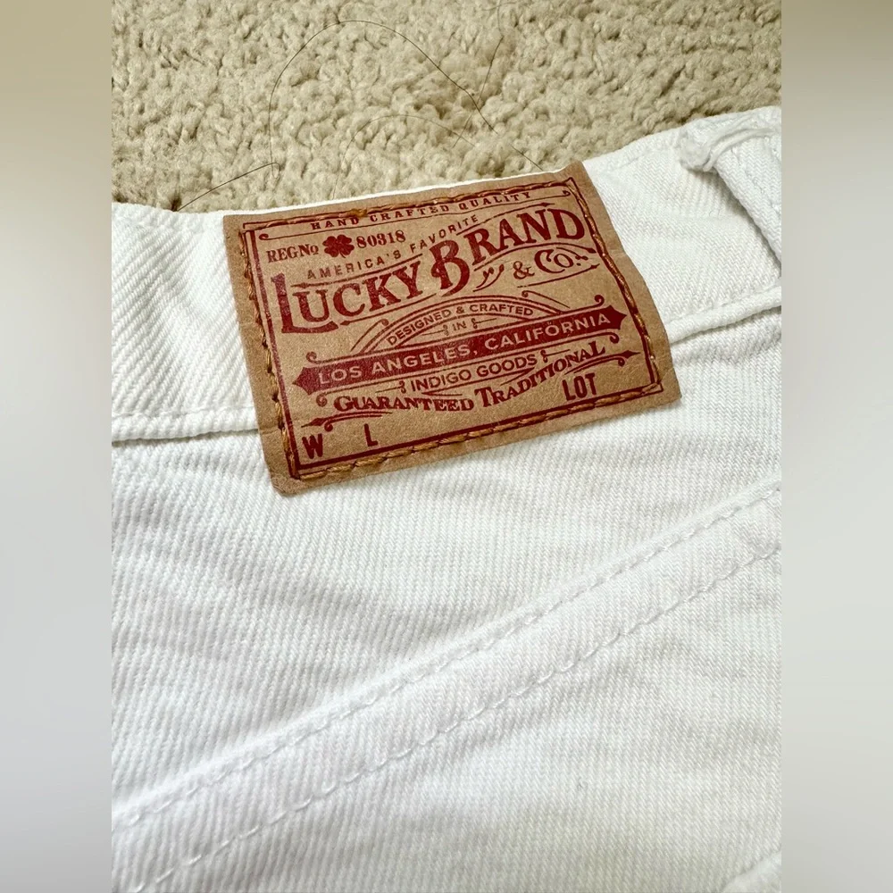 Lucky Brand White Jean Shorts - Picture 2 of 4